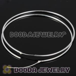 Dia 60mm 925 Sterling Silver Charm Jewelry Earring