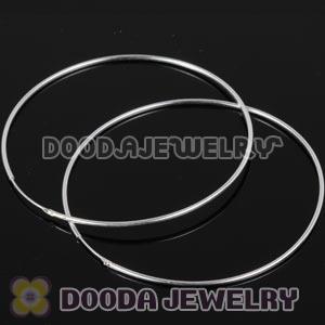 Dia 60mm 925 Sterling Silver Charm Jewelry Earring