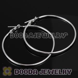 Dia 40mm 925 Sterling Silver Charm Jewelry Earring