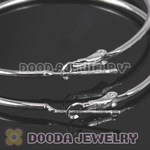 Dia 40mm 925 Sterling Silver Charm Jewelry Earring