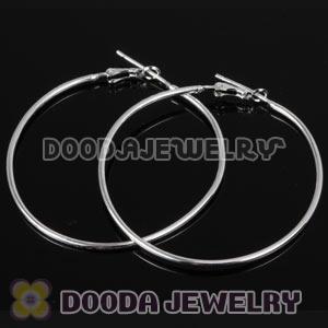 Dia 40mm 925 Sterling Silver Charm Jewelry Earring