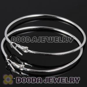 Dia 40mm 925 Sterling Silver Charm Jewelry Earring