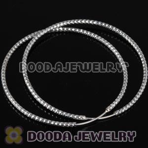 Dia 50mm Sterling Silver Earring fit European Style Beads