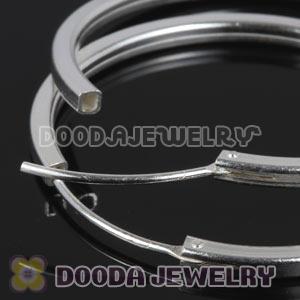 Dia 40mm Sterling Silver Earring fit European Beads