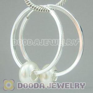 Dia 40mm Sterling Silver Earring fit European Beads