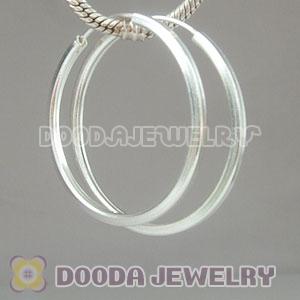 Dia 40mm Sterling Silver Earring fit European Beads