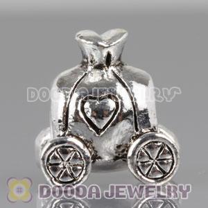 Silver Plated European Style Pumpkin Charm Beads
