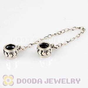 925 Sterling Silver Love Safety Chain fit European Style Bracelet