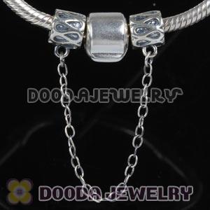 925 Sterling Silver Safety Chain fit European Style Bracelet