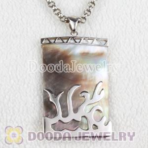 Sterling Silver Fashion Shell Pendant