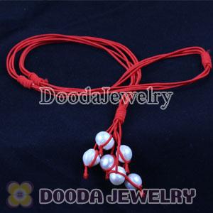 Wholesale Fashion Freshwater Pearl Hand Knitted Necklace