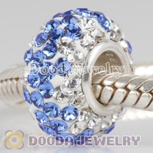 Fashion Jewelry Silver Charms with 90 pcs crystal rhinestones