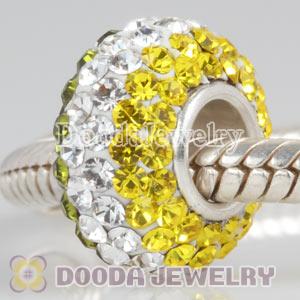 Fashion Jewelry Silver Charms with 90 pcs crystal rhinestones