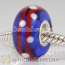 lampwork glass beads 925 sterling silver core suit European style jewelry