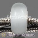 White Murano Glass Cat Eye Bead 925 silver core suit European Largehole Jewelry Bracelet