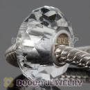 Clear Murano Glass Faceted Bead 925 silver core suit European Largehole Jewelry Bracelet
