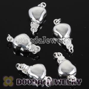 Fishhook Pearl Clasp Heart 8X16mm Sterling Silver