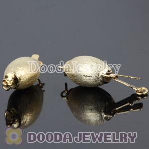 Fishhook Pearl Clasp 18K Gold Plated Oval 8X20mm Sterling Silver