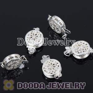 Fishhook Pearl Clasp Filigree Round Dia.9mm Sterling Silver