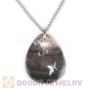 Sterling Silver Fashion Shell Pendant suit European Necklace