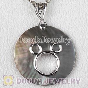 Sterling Silver Mickey Mouse Fashion Shell Pendant