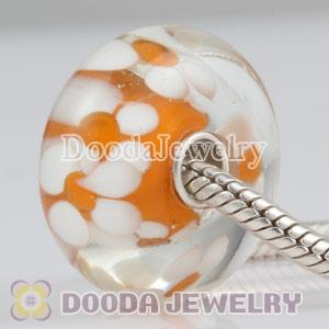 10X20mm Large Murano Glass Pendant Beads sterling silver core European Compatible