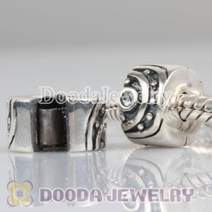 Sterling Silver Clip Beads fit European Largehole Jewelry Bracelet