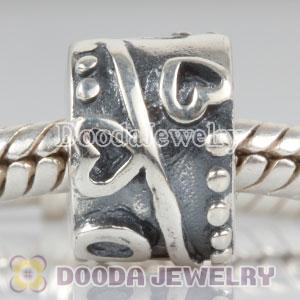 925 Sterling Silver Love Clip Beads European Compatible