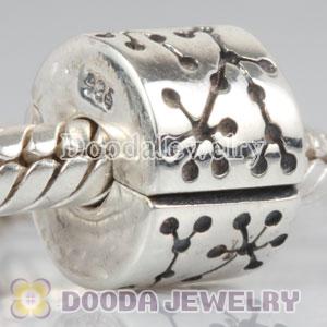 Flowers Silver Clip Beads fit European, Largehole Jewelry Bracelet