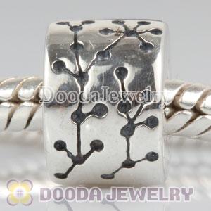 Flowers Silver Clip Beads fit European, Largehole Jewelry Bracelet