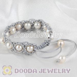 Fashion Hand Knitted Adjustable Grey Bracelet for Kid