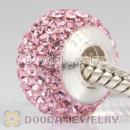 Sterling Silver Austrian crystal Beads with Thread Core 925 stamped