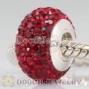 Sterling Silver Austrian crystal Beads with Thread Core 925 stamped