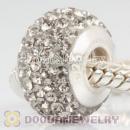 Sterling Silver Austrian crystal Beads with Thread Core 925 stamped