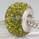 Sterling Silver Austrian crystal Beads with Thread Core 925 stamped