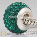 Sterling Silver Austrian crystal Beads with Thread Core 925 stamped