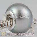 12-15mm Nature Metallic grey Freshwater Pearl Beads in 925 Silver Core with 925 Stamped
