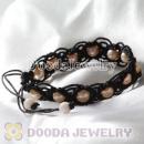 Wholesale Fashion Hand Knitted Adjustable Bracelet with Nature Freshwater Pearl