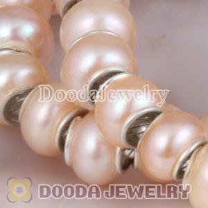 44cm Freshwater Pearl Silver Snake European Style Necklace