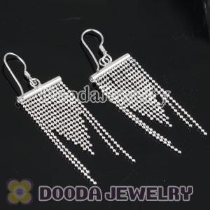 Sterling Silver Fashion Drop Fringe Earrings
