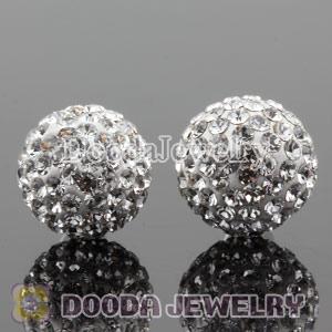 10mm Sterling Silver Czech crystal Stud Earrings