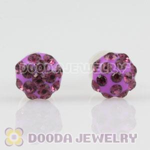 Sterling Silver Austrian crystal Stud Earrings