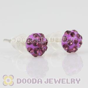 Sterling Silver Austrian crystal Stud Earrings