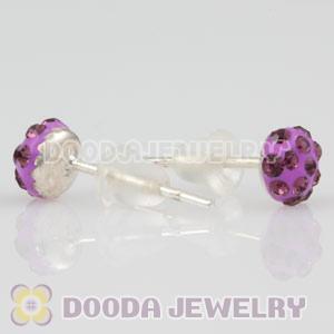Sterling Silver Austrian crystal Stud Earrings