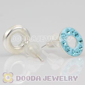 Sterling Silver Austrian crystal Stud Earrings