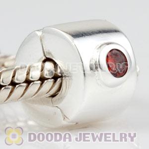 European Style 925 Silver Clip Beads with CZ Stone