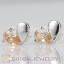 Sterling Silver Fashion CZ Stud Earrings