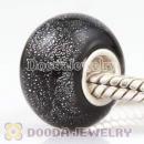 Dichroic Foil Glass Beads European Compatible 925 Silver Single Core
