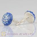Sterling Silver Fashion Austrian crystal Stud Earrings