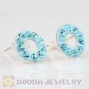 Sterling Silver Austrian crystal Stud Earrings